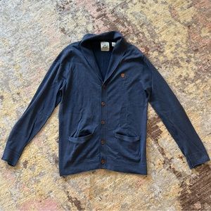 Scotch & Soda Navy Cotton Cardigan